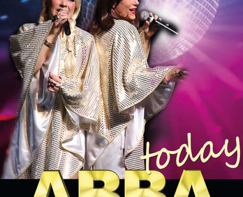 Plakat Abba today - the tribute show live 2021 in Bremen auf der Seebühne 2021