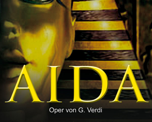 Plakatmotiv Verdi Oper AIDA auf der Seebühne Bremen 2025
