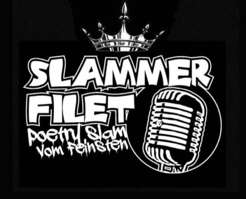Plakatmotiv für Slammer Filet Seebühne Bremen 2021 Poetry Slam live