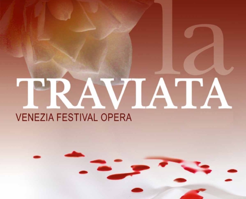 Plakatmotiv für Open Air La Traviata Oper von Giuseppe Verdi auf der Seebühne Bremen 2025