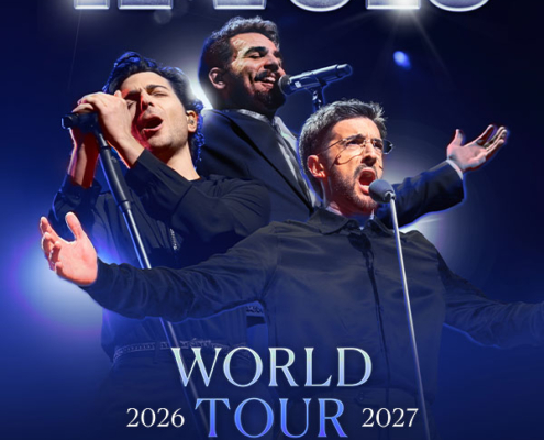 Plakatmotiv für Open Air Sommer 2027 Konzert von Il Volo auf der Seebühne Bremen