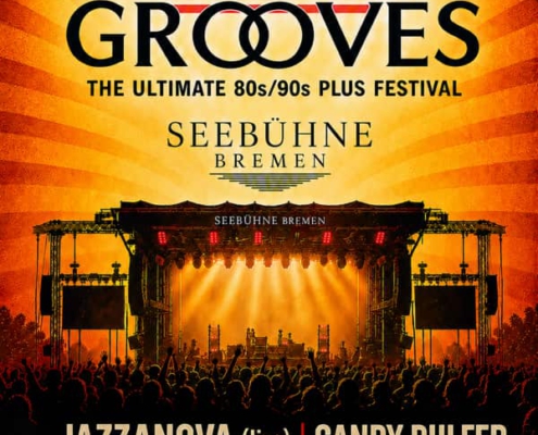 Plakatmotiv für Summer Grooves mit Level 42, Jazzanova und Candy Dulfer auf der Seebühne Bremen